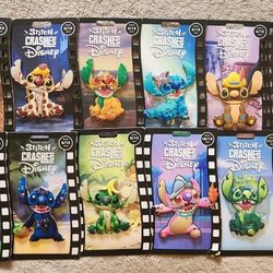 Disney Store Stitch Crashes Disney Jumbo Pin Set