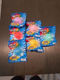 Splat Ball Squashy Dumplings Toys – Set of 6