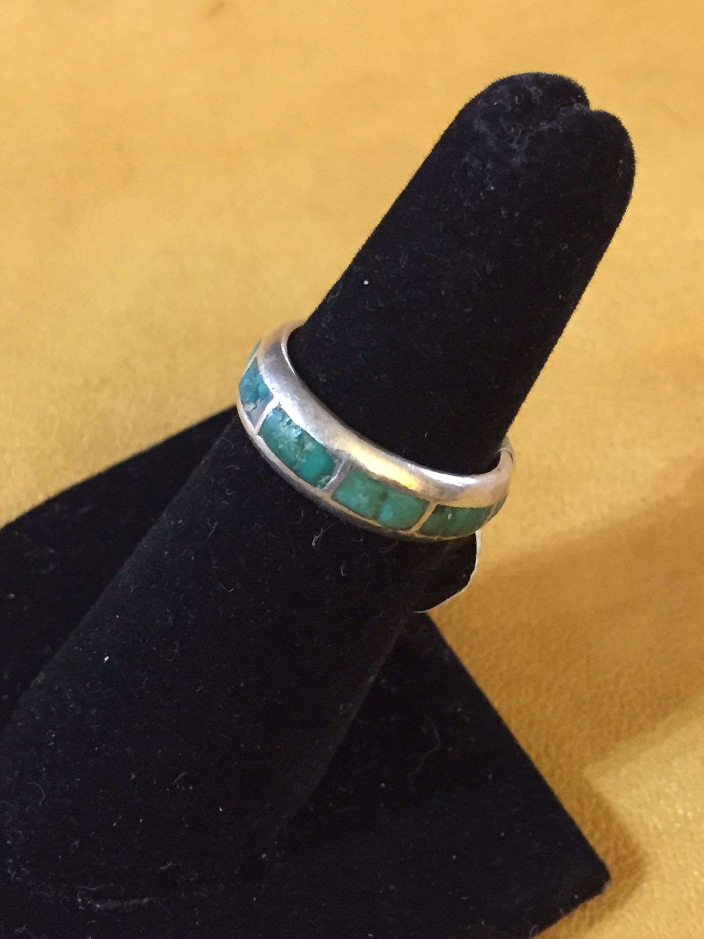 Turquoise ring sterling silver
