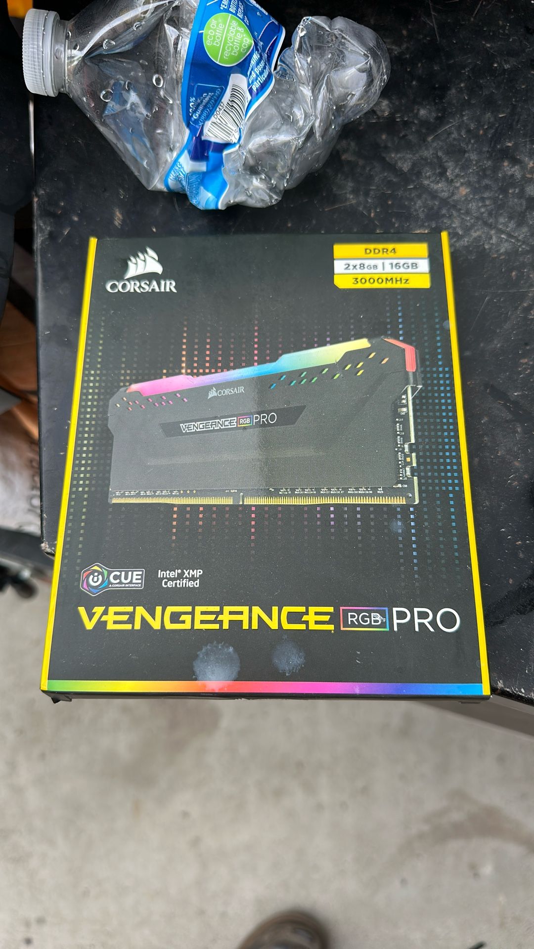 CORSAIR VENEGANCE RGB PRO 16GB (2x8GB) DDR4 3200MHz C16 1.35V Intel AMD Desktop Computer Memory – 10 Ultra-Bright RGB LEDs, Custom Performance PCB, Ti