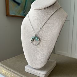 Amazonite Tree Of Life Pendant Necklace ( firm on price )