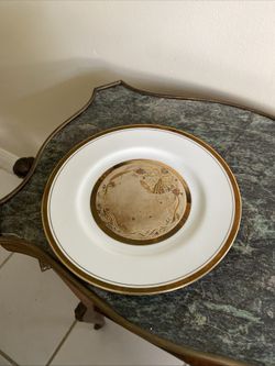 Dynasty Galleria Exclusive Design The Art Of Chokin /Ancient Anniversary Plate