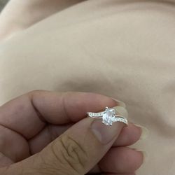 Real 925 Sterling Silver Wedding Ring Size 7