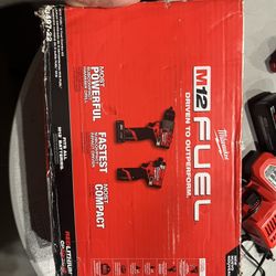 M12 FUEL 12-Volt Lithium-Ion Brushless Cordless Hammer Drill and Impact Driver Combo Kit w/2 Batteries and Bag