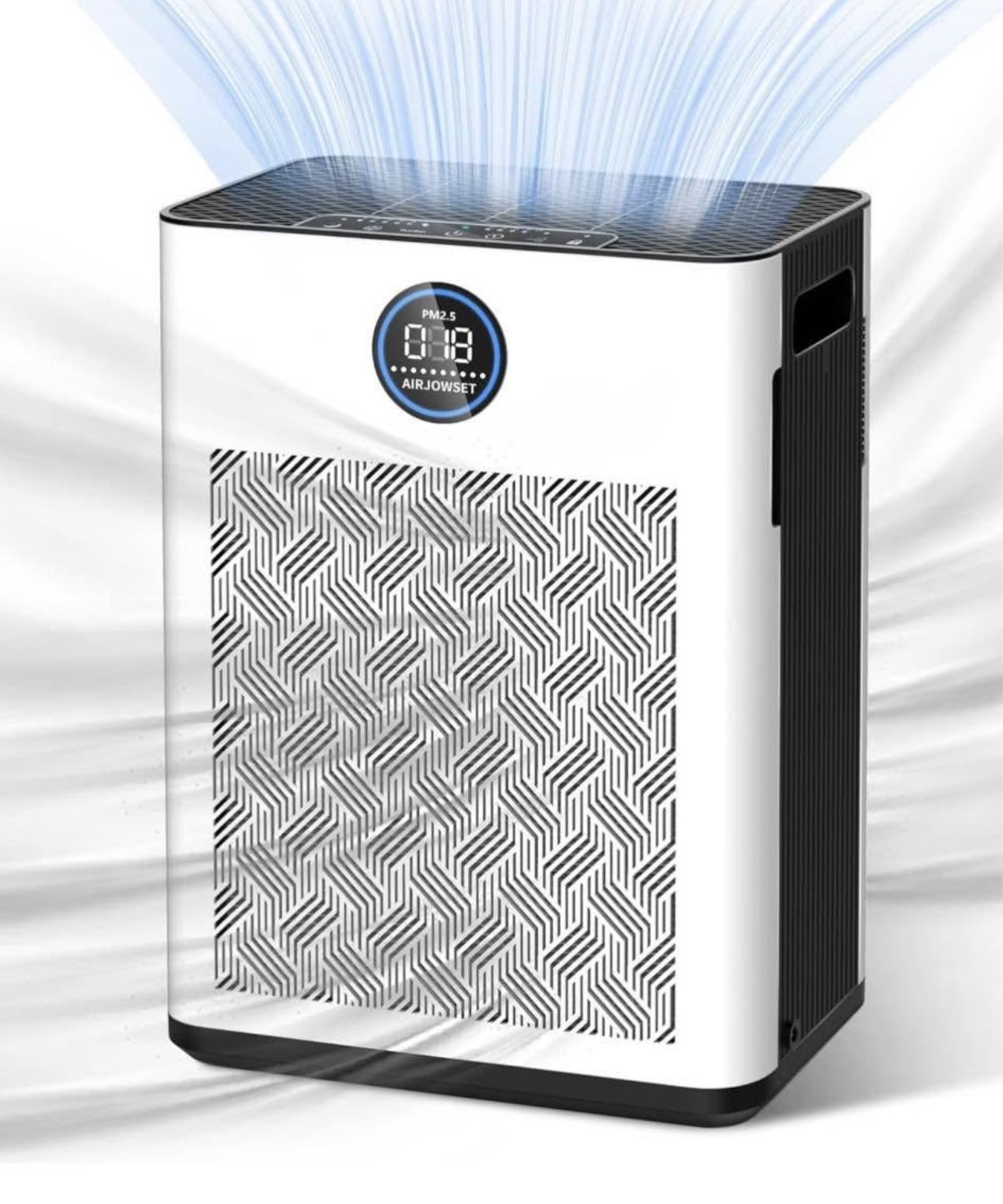 Air Purifiers for Home Large Room 2800 Ft, H14 True Hepa Filter, 22dB Sleep Mode (Metallic)