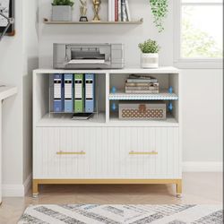 White Filing Cabinet 