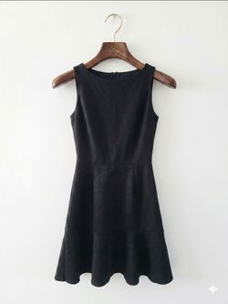 Black Sleeveless Skater Mini Dress