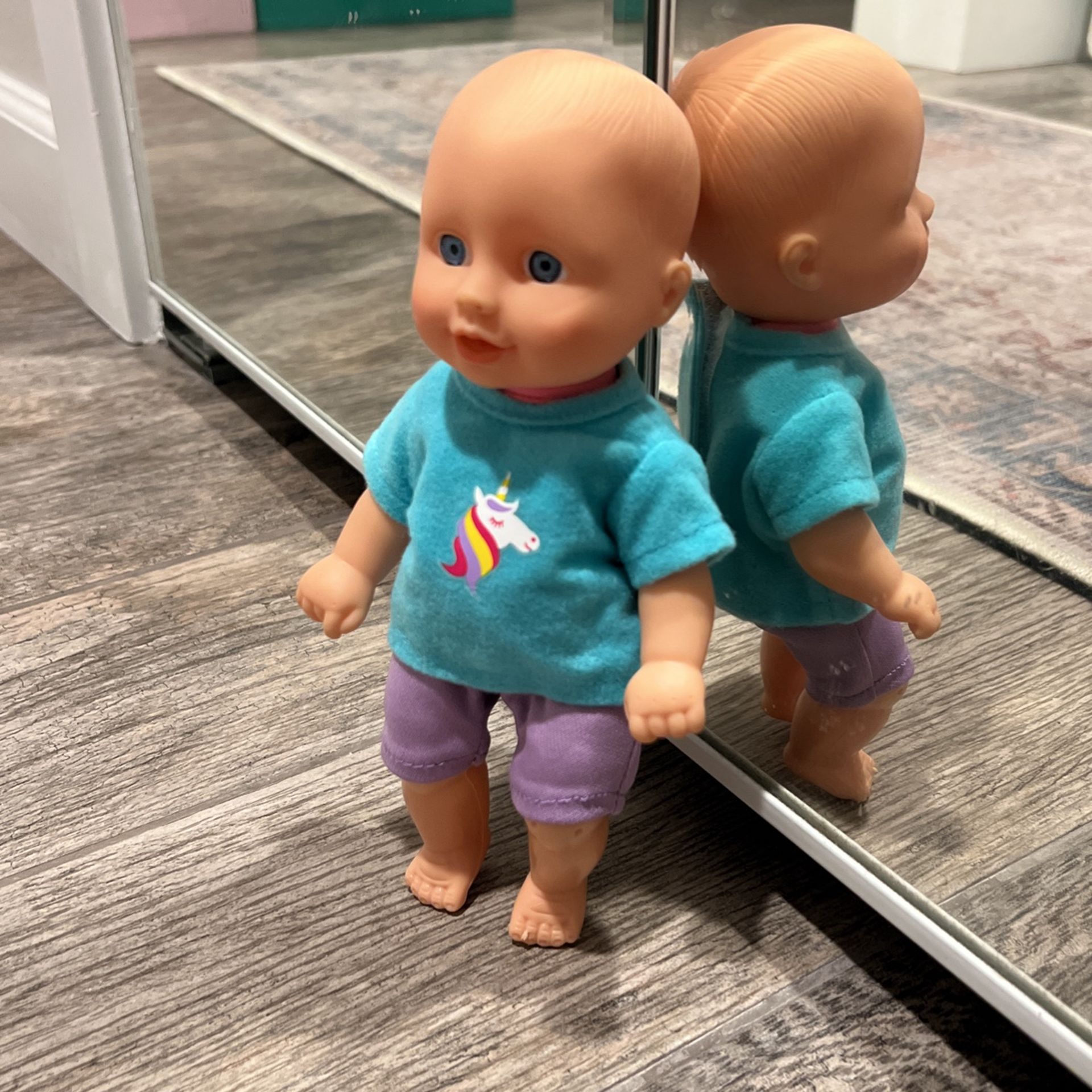 Vintage 1996 Cititoy 8” Baby Doll  Blue Eyes BP023