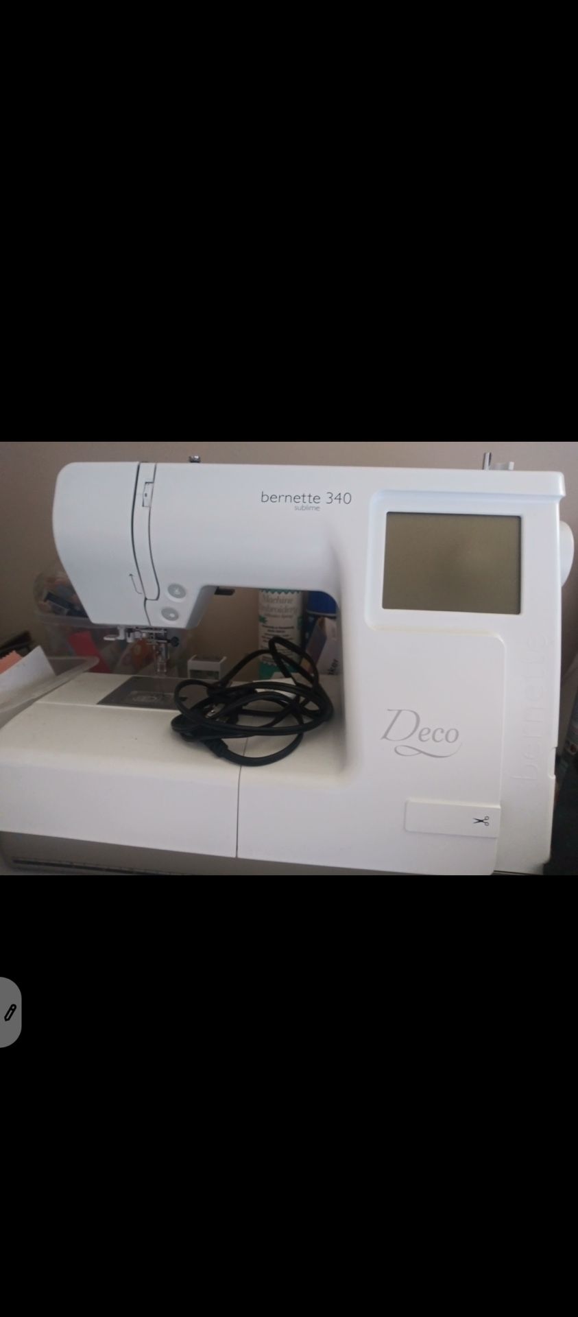 Embroidery Machine Comes With 50 Spoons Of Thread comes with two hoops, large and small everything you need to get started