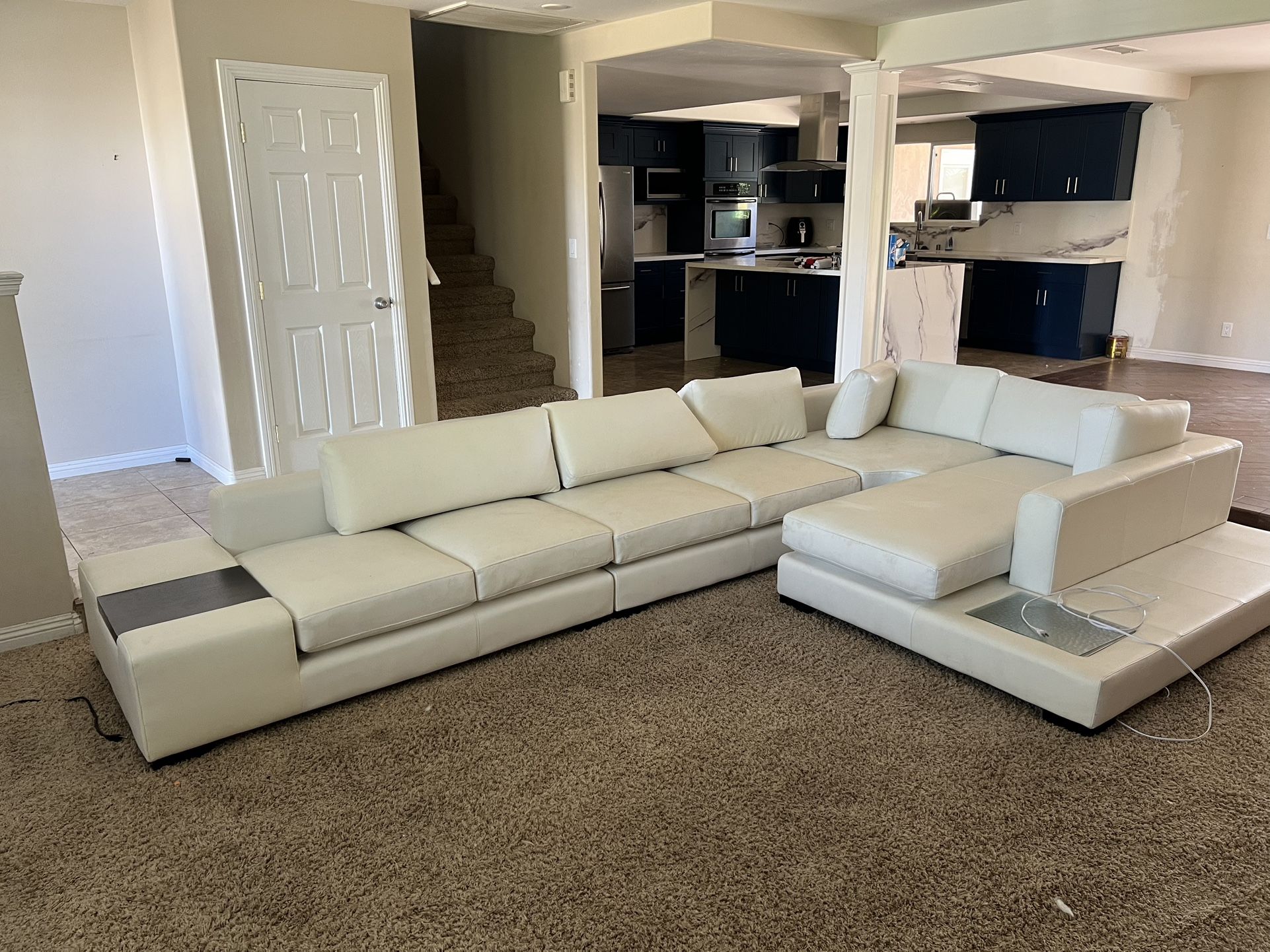 White Sectional