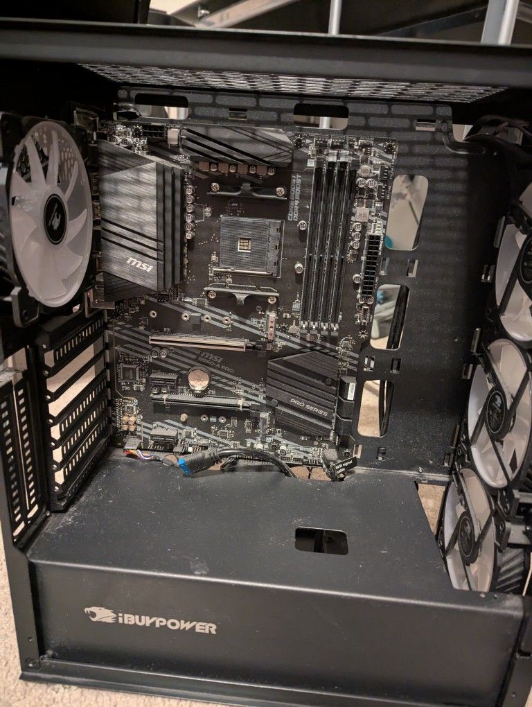 MSI B550-A Pro Motherboard With Computer Case