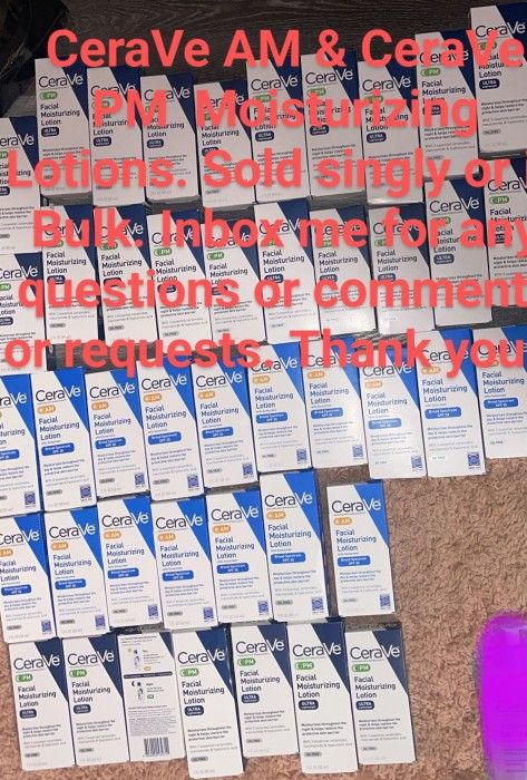 CeraVe AM MOISTURIZING LOTION WITH SUNSCREEN & CeraVe MOISTURIZING LOTION With SUNSCREEN