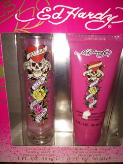 Ed hardy Perfume and Lotion Set!!!
