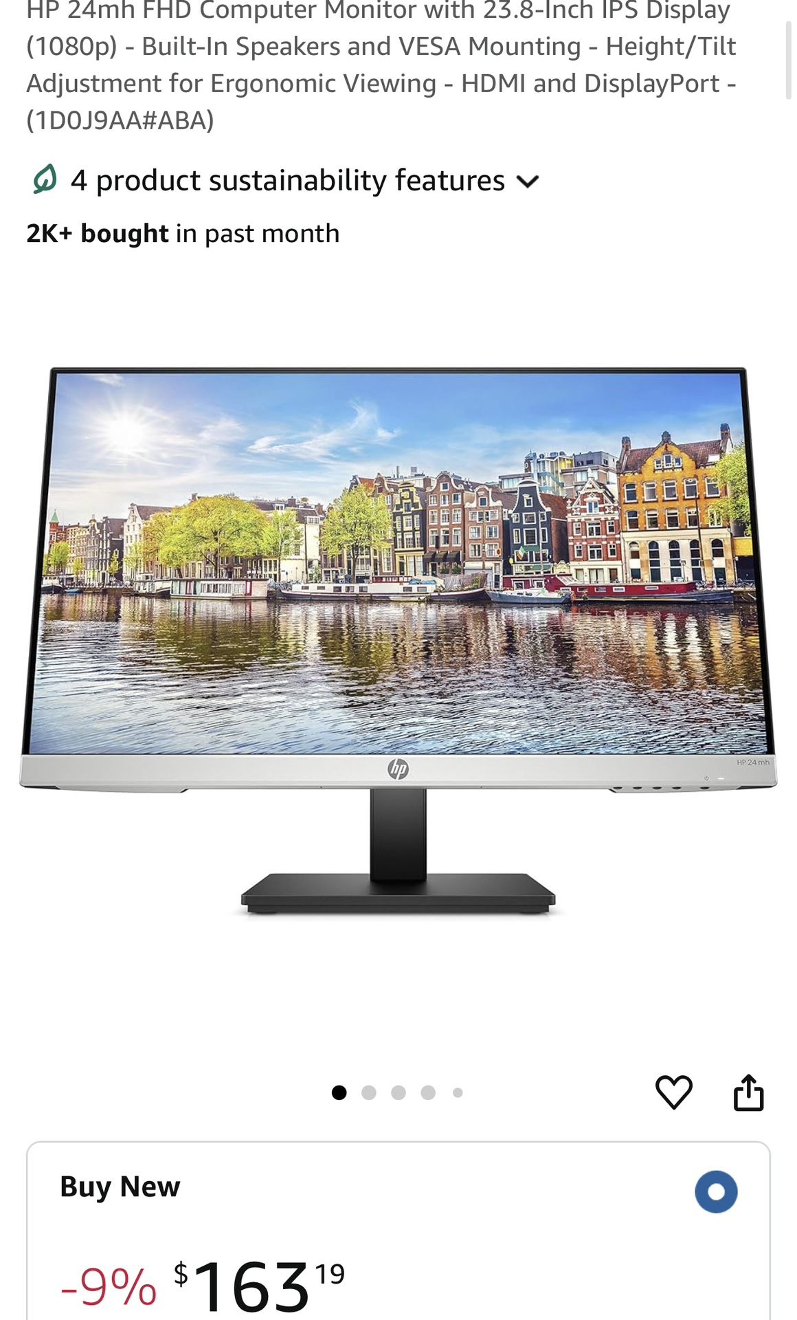 HP Monitor (23.8-Inch)