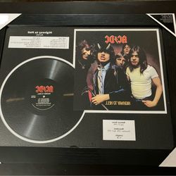 AC/DC Framed Vinyl Art