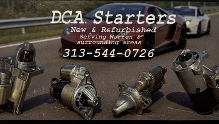 Starters And Some Alternators. New And Refurbished All With Warranties. Starting At $70.
