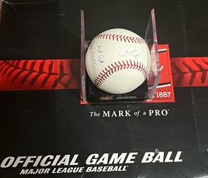 Christian Moore “2024 1st RD Pick” Los Angeles Angels Autographed Baseball