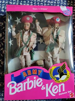 Army Barbie And Ken Set