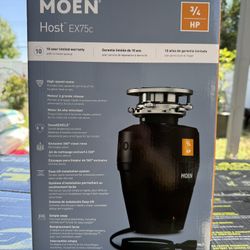 MOEN Host Series 3/4-HP Continuous Feed Space Saving Garbage Disposal with Sound Reduction and Fast Track Installation