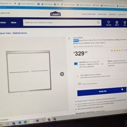 Keystone Tub Enclosure DOORS ONLY,  Semi Frameless