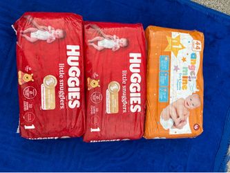 3 packets of no.1 diapers