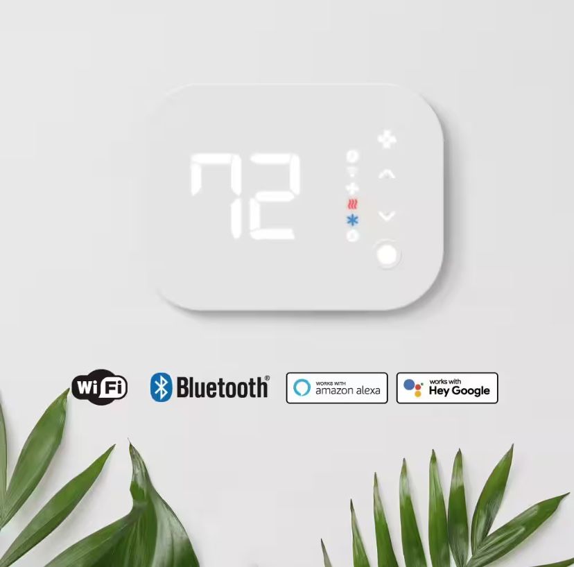 Commercial Electric Wi-Fi and Bluetooth Enabled Smart Programmable Thermostat with Schedules Powered by Hubspace