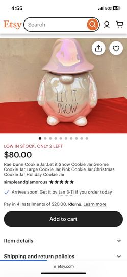 Rae Dunn Cookie Jar