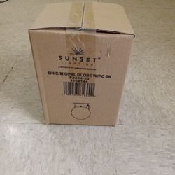 Sunset Lighting 6inch Opal Globe Ligjt