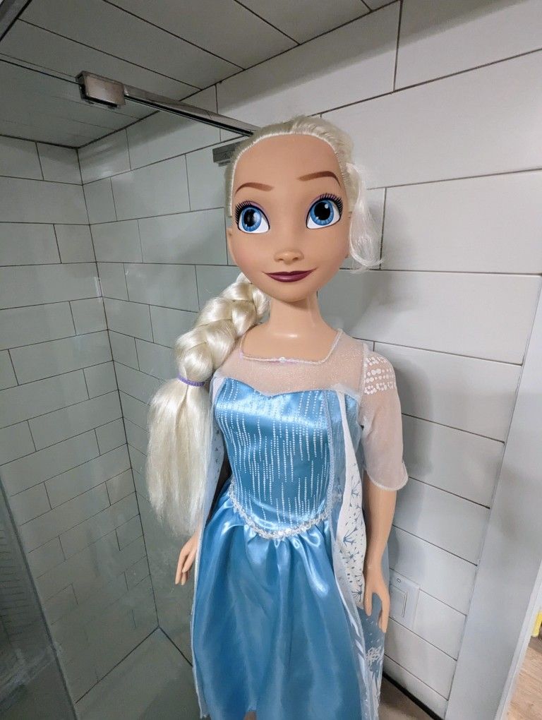 EUC life size Elsa doll