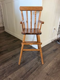Vintage Doll high chair , Pretend play , Doll display chairs