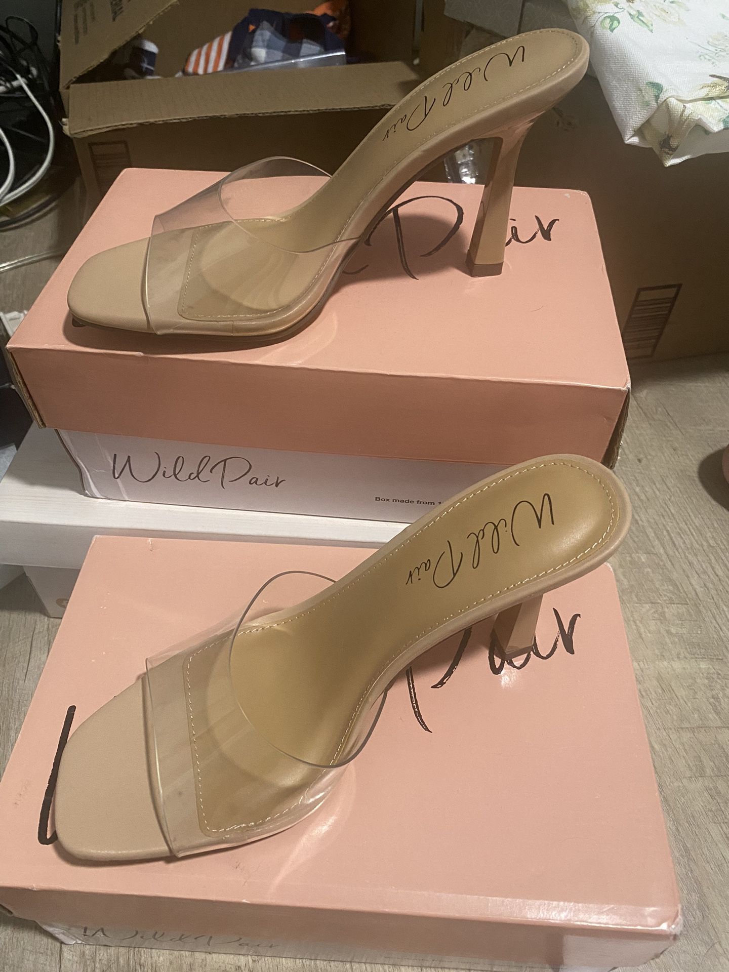 *NEW* Clear Vinyl Heels