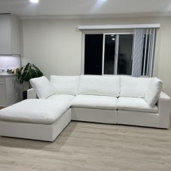 Brand New White Cloud Sectional Couch