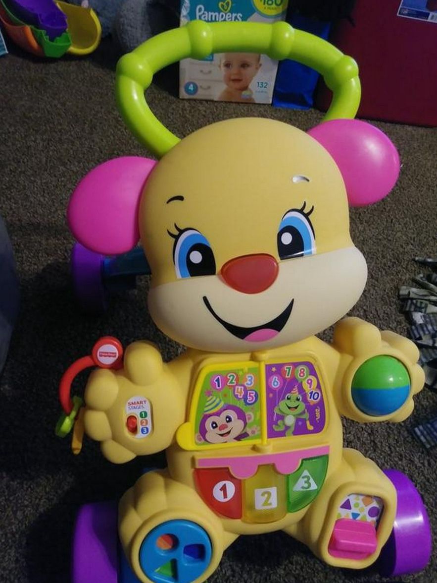 Shop Fisher-Price Laugh & Learn Smart Stages Learn with Puppy Walker Baby & Toddler Toy