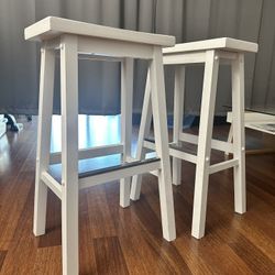 White Bar Stool x2