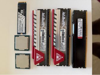 Random Pc parts RAM and CPU