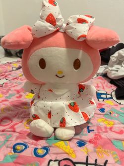 my melody plushie strawberry dress