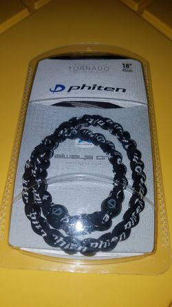 Phiten tornado titanium necklace NEW in box