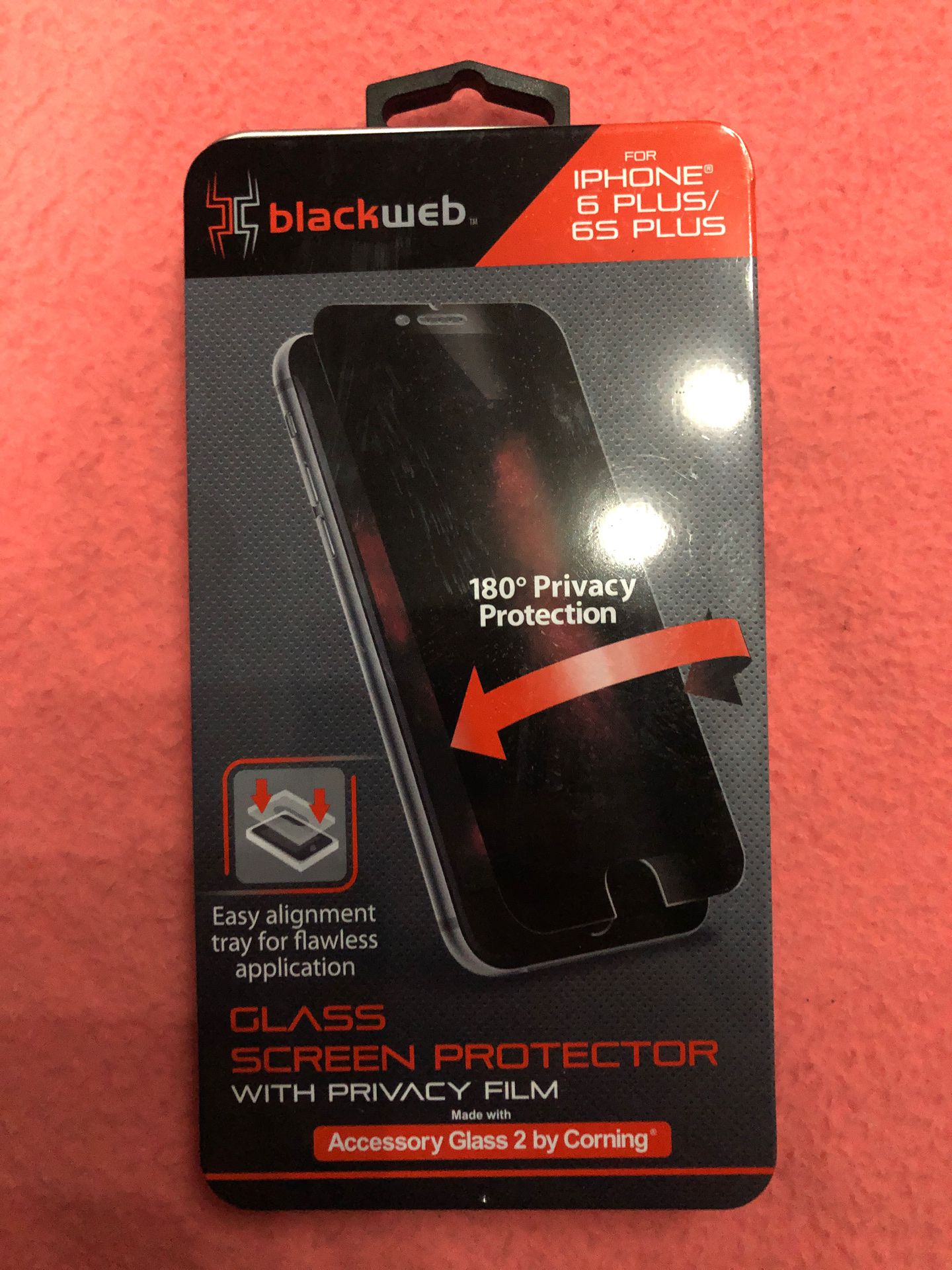Glass screen protector with privacy film..iphone6 plus/ 6s plus NEW