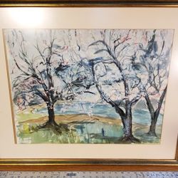 Original Framed Watercolor Wall Art