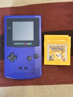 Gameboy Color With Pokemon Yellow