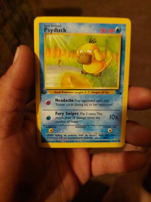 Pokémon Cards Psyduck 1st Edition 