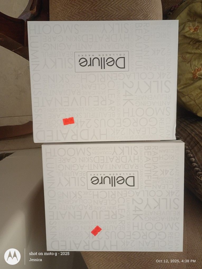 Dellure Collagen Face And Eye Mask Set
