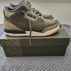 Jordan3s Milatary Green