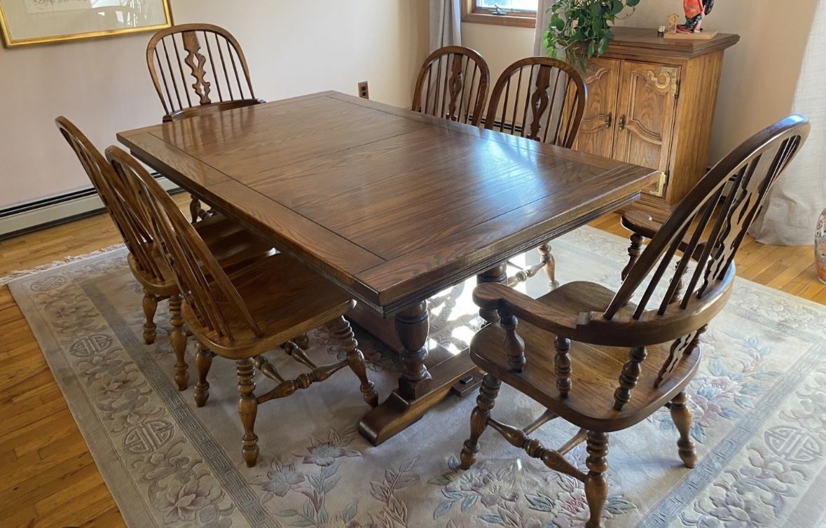 Antique Farmer Table Ethan Allen