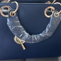 Badgley Michka Navy Blue Tote