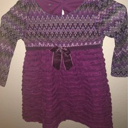 Purple Formal Toddler Dress 