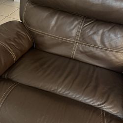 2 Piece Leather Sofa