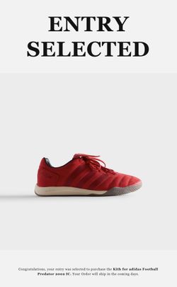 Kith For Adidas Footbal predator Shoes Size 9.5