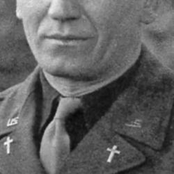 Vintage 1940s Tiny Gold-Tone Chaplain WWII Cross Screw-On Pin, 0.25”