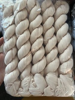 5pcs Elegant Cheesecloth Table Runners -  Light Beige Color